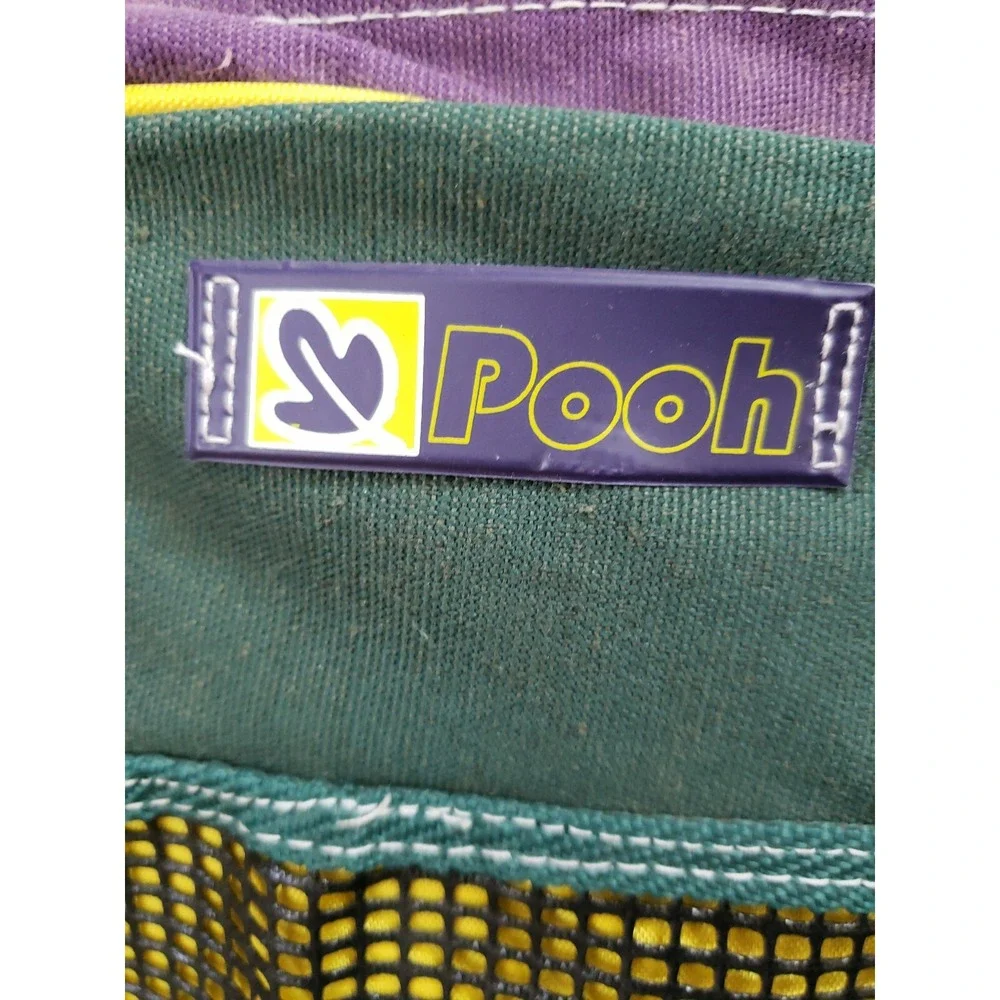 Vintage Disney‎ Winnie the Pooh Backpack Colorblock Purple Teal Yellow 90s NWT